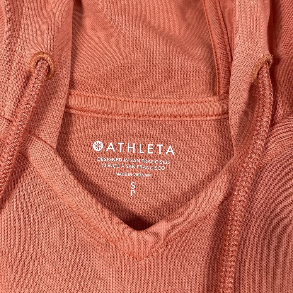 Athleta Hoodie Womens Small Sundown Organic Cotton Oversized Yoga Comfy Cozy - Picture 2 of 16